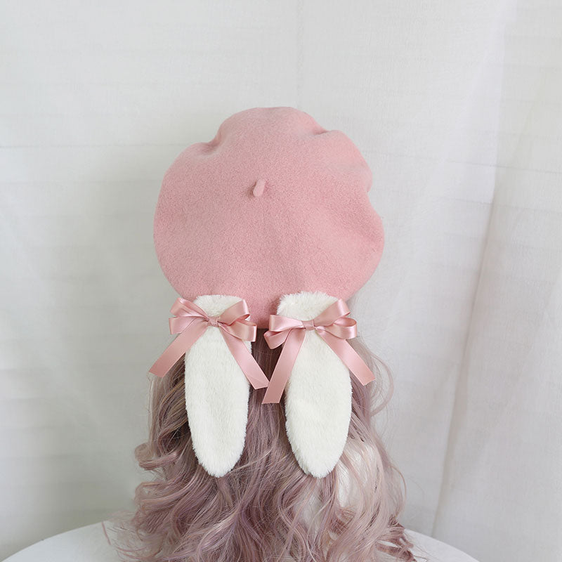 Kawaii Rabbit Ear Bow Hat