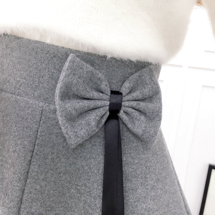 Kawaii Sweater Bow Skirt Set