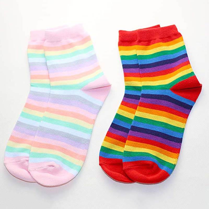 Kawaii Girl Rainbow Socks