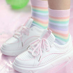 Kawaii Girl Rainbow Socks