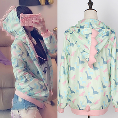 Kawaii Dinosaur Hoodie Jacket