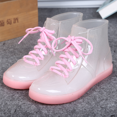 Candy Color Transparent Rain Boots