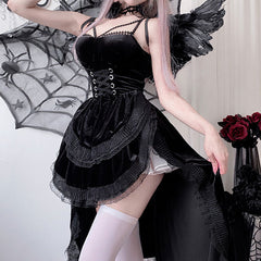 Lace Black Cosplay Dress