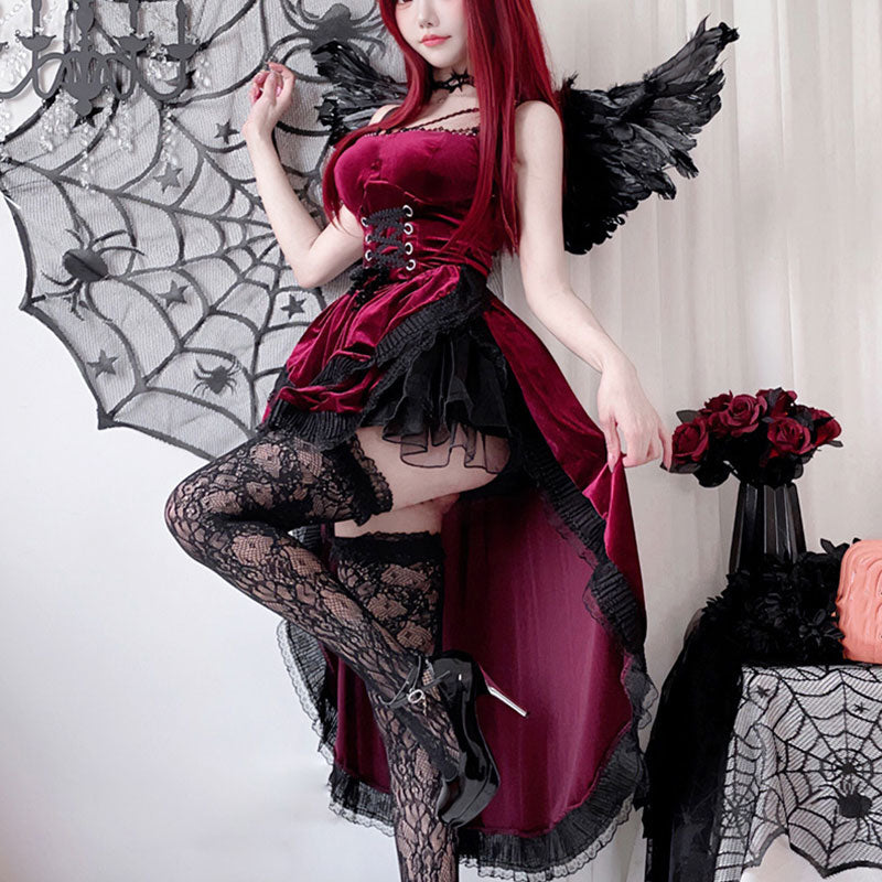 Lace Black Cosplay Dress