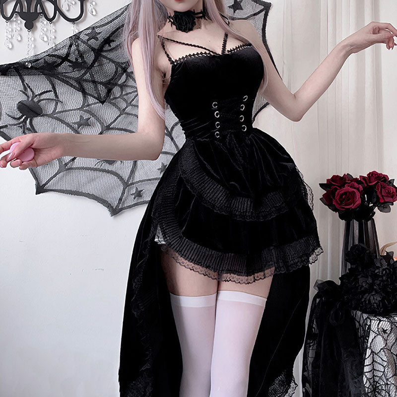 Lace Black Cosplay Dress