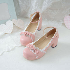 Lace Bow Lolita Shoes