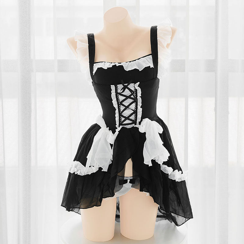 Lace Bow Maid Dress