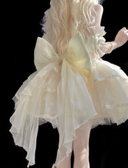 Lace Bow Mesh Lolita Dress