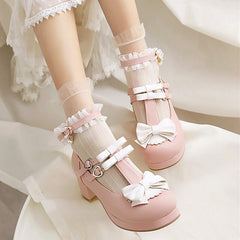 Lace Bow Shoes
