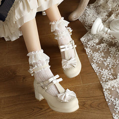 Lace Bow Shoes