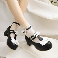 Lace Bow Shoes