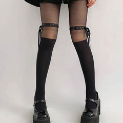 Lace Bow Stocking