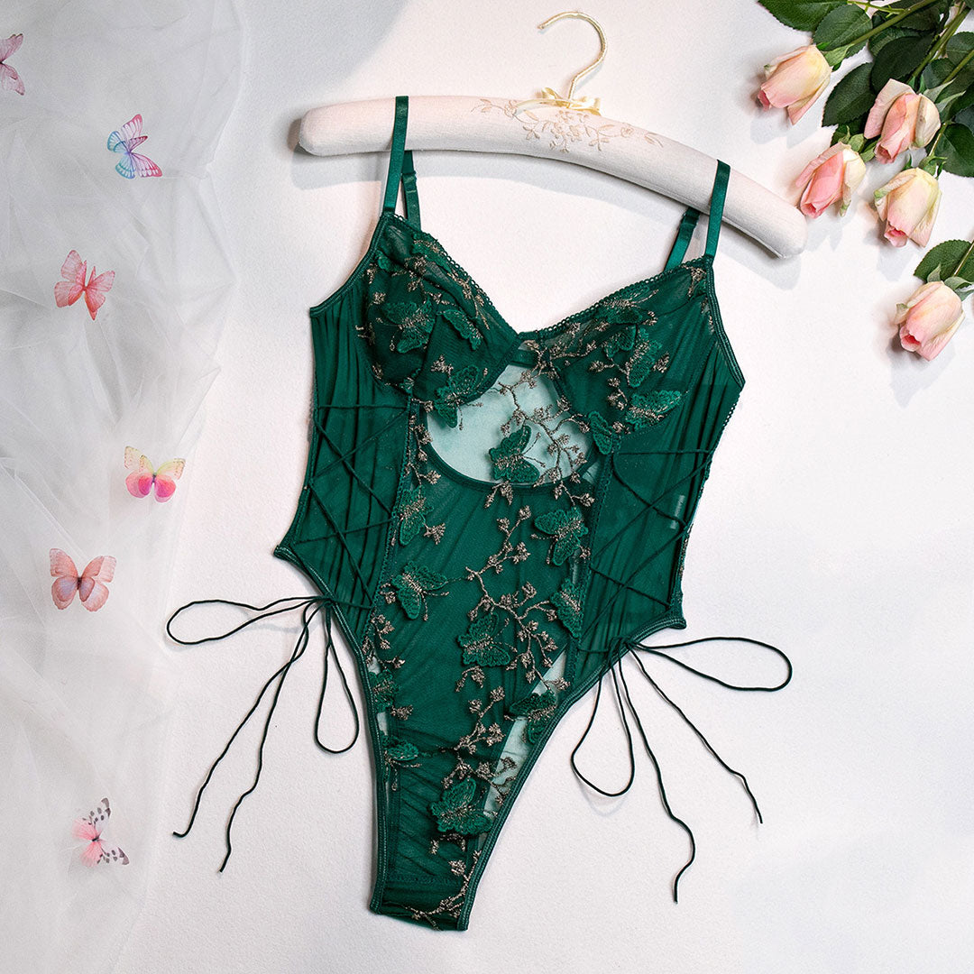 Lace Butterfly Flower Lingerie