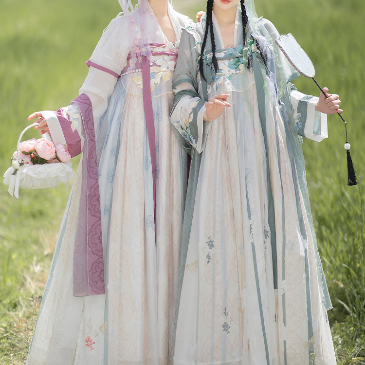 Lace Flower Hanfu Dress