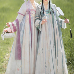 Lace Flower Hanfu Dress