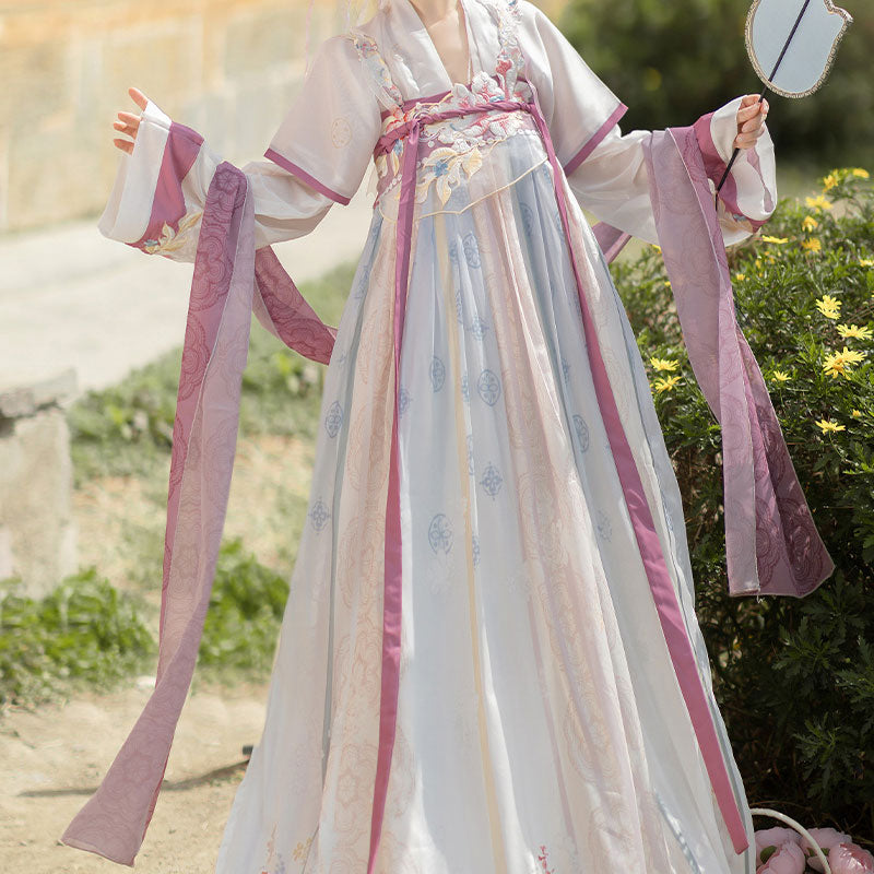 Lace Flower Hanfu Dress