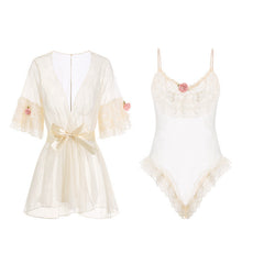 Lace Flower Pajama Set