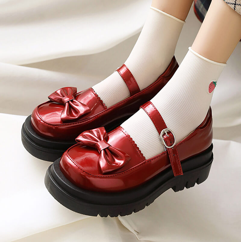 Lolita Bow Platform Shoes