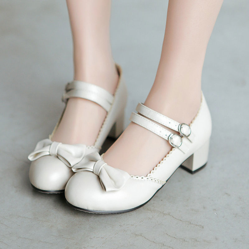 Lolita Bow Student Shoes