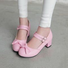 Lolita Bow Student Shoes