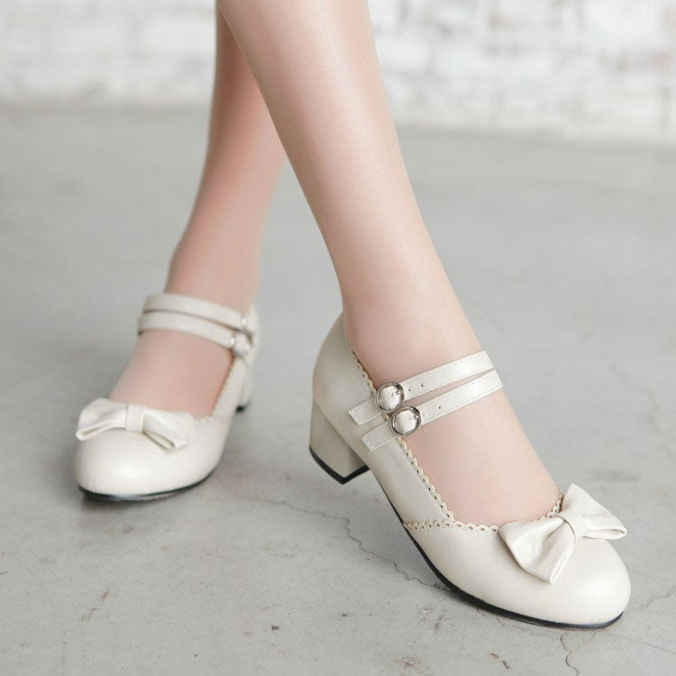 Lolita Bow Student Shoes