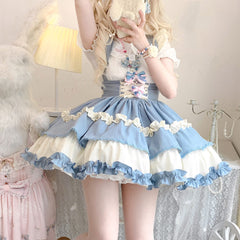 Lolita Bow Suspender Skirt