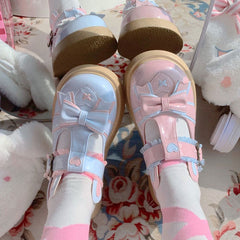 Lolita Bunny Pastel Bow Shoes