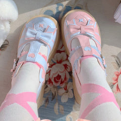 Lolita Bunny Pastel Bow Shoes