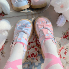 Lolita Bunny Pastel Bow Shoes