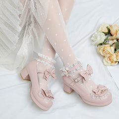 Lolita Lace Bow Shoes