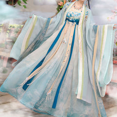 Lotus Blue Hanfu Dress