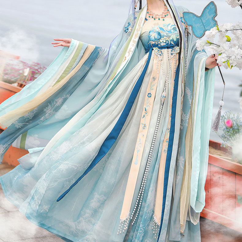 Lotus Blue Hanfu Dress