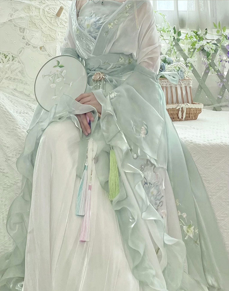 Lotus Flower Hanfu Dress