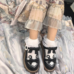 Love Bear Bow Flat Shoes