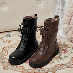 Love Bow Lolita Boots