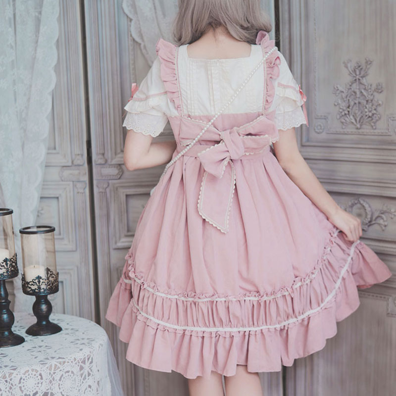 Jk Lolita Bow Shirt Dress