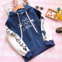 Cute Kawaii Cat Hoodie