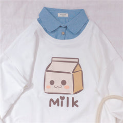 Cute Milk Shirt Sweatshirt