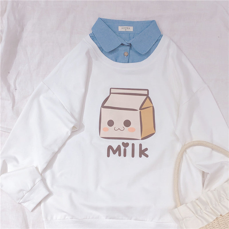 Cute Milk Shirt Sweatshirt