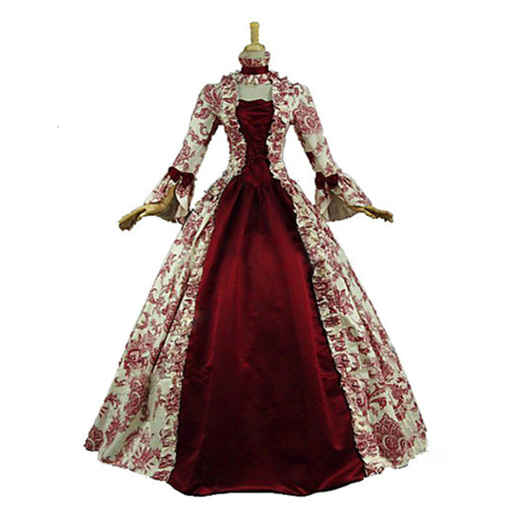 Vestido de disfraz de actuación retro