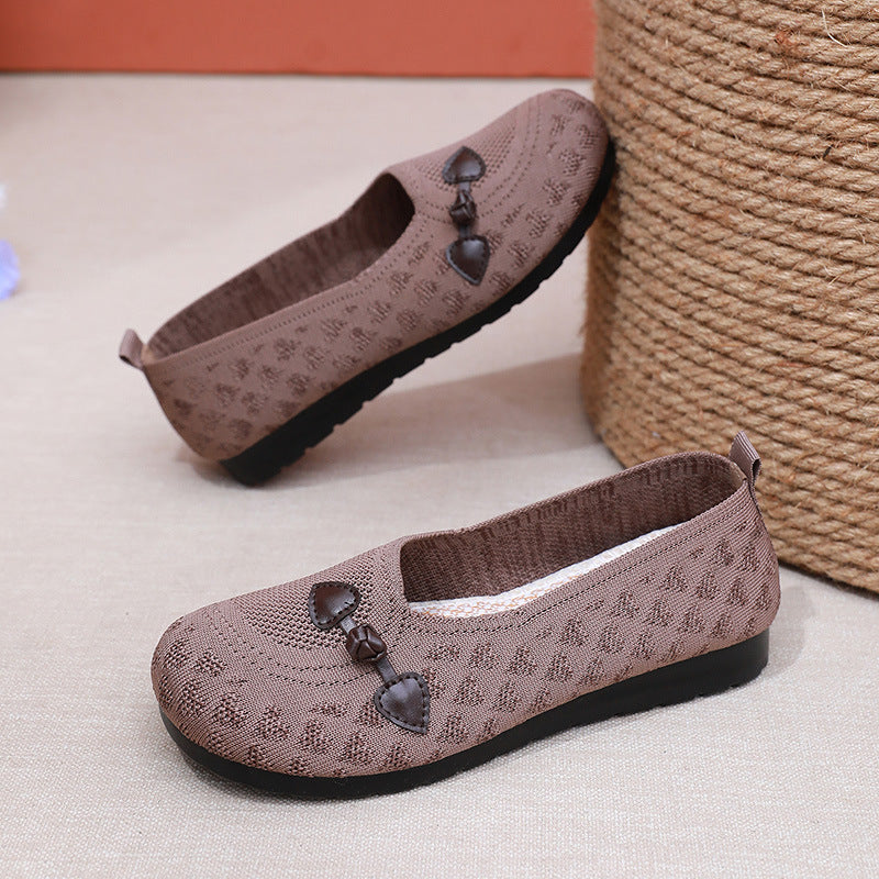 Round Toe Slip-on Casual Shoes