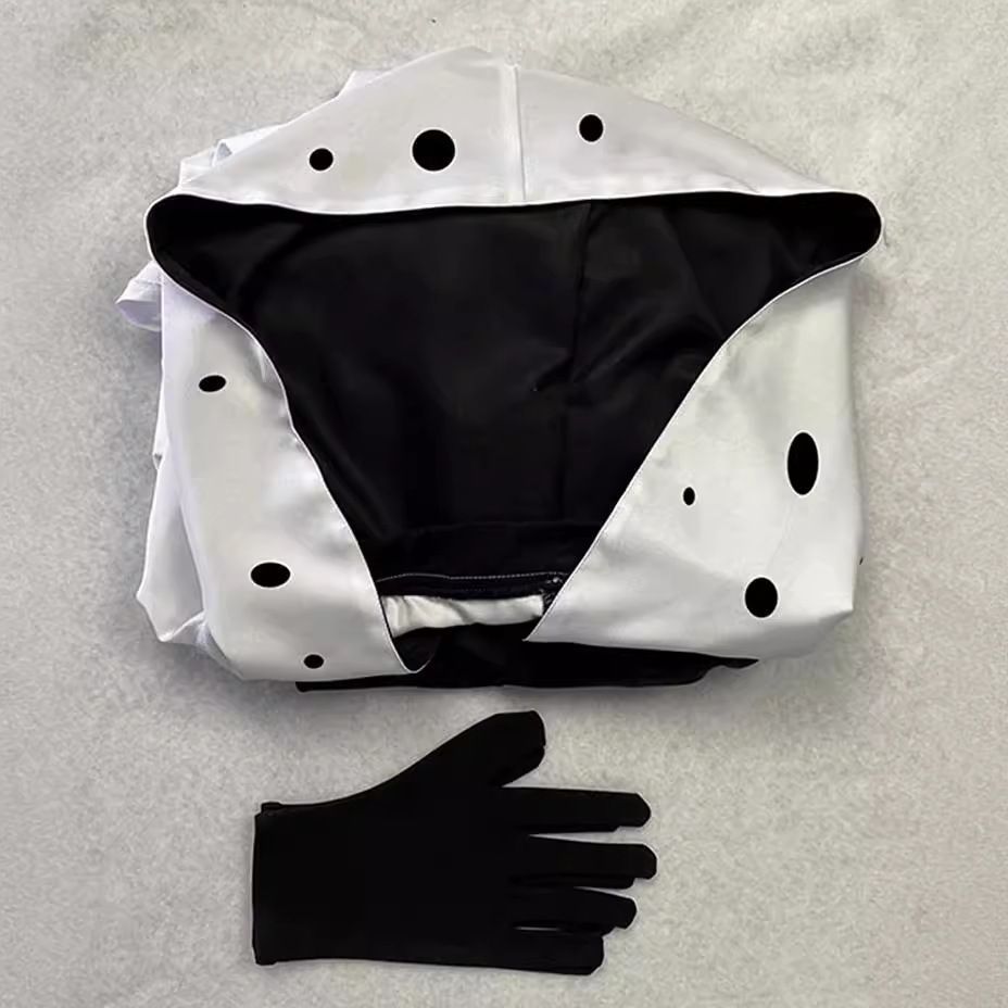 Black And White Witch Cruella Cosplay Dress