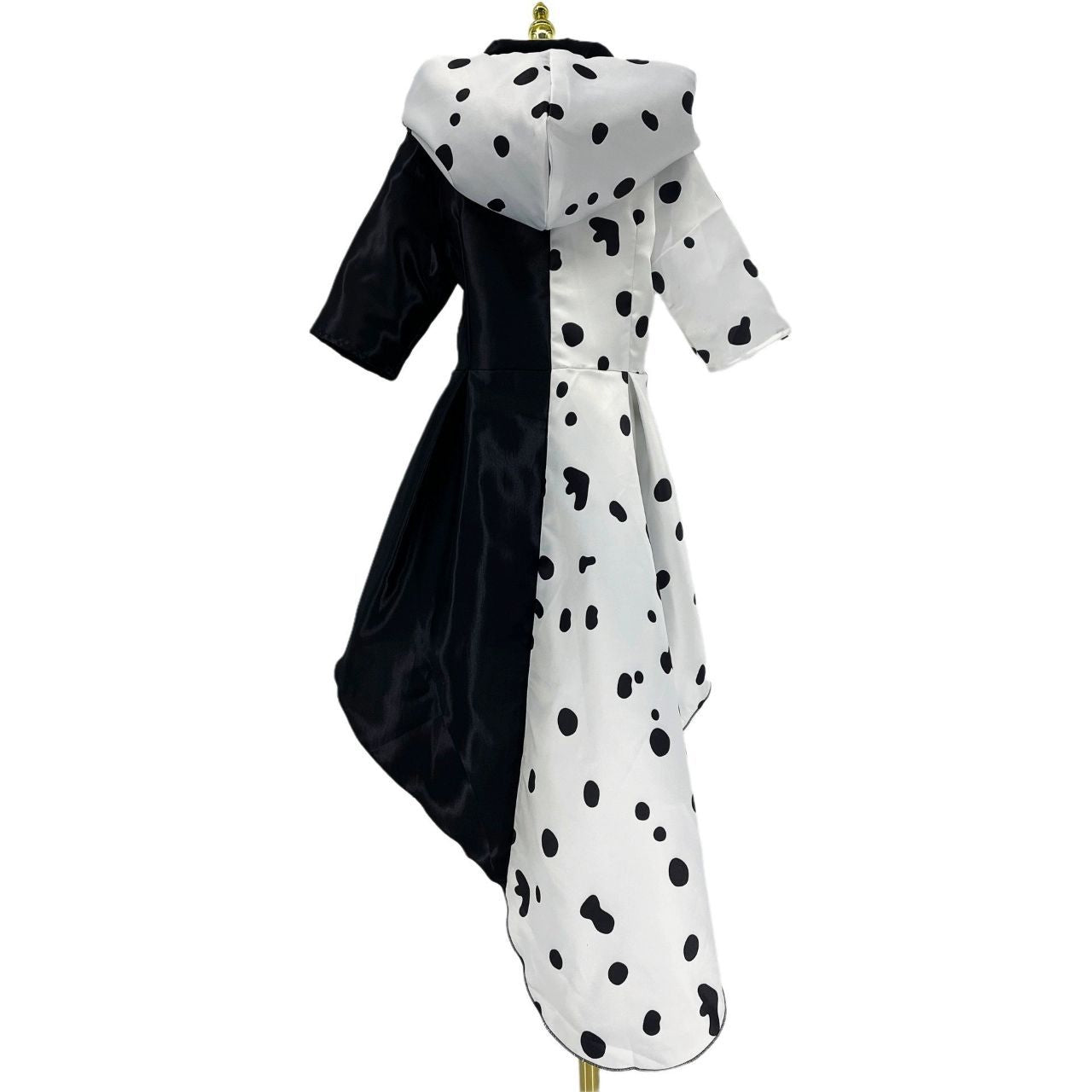 Black And White Witch Cruella Cosplay Dress