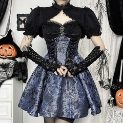 Dark Style Two-Tone Suspender Dress