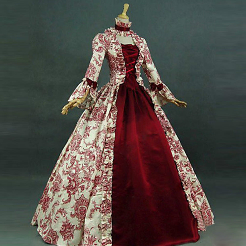 Vestido de disfraz de actuación retro