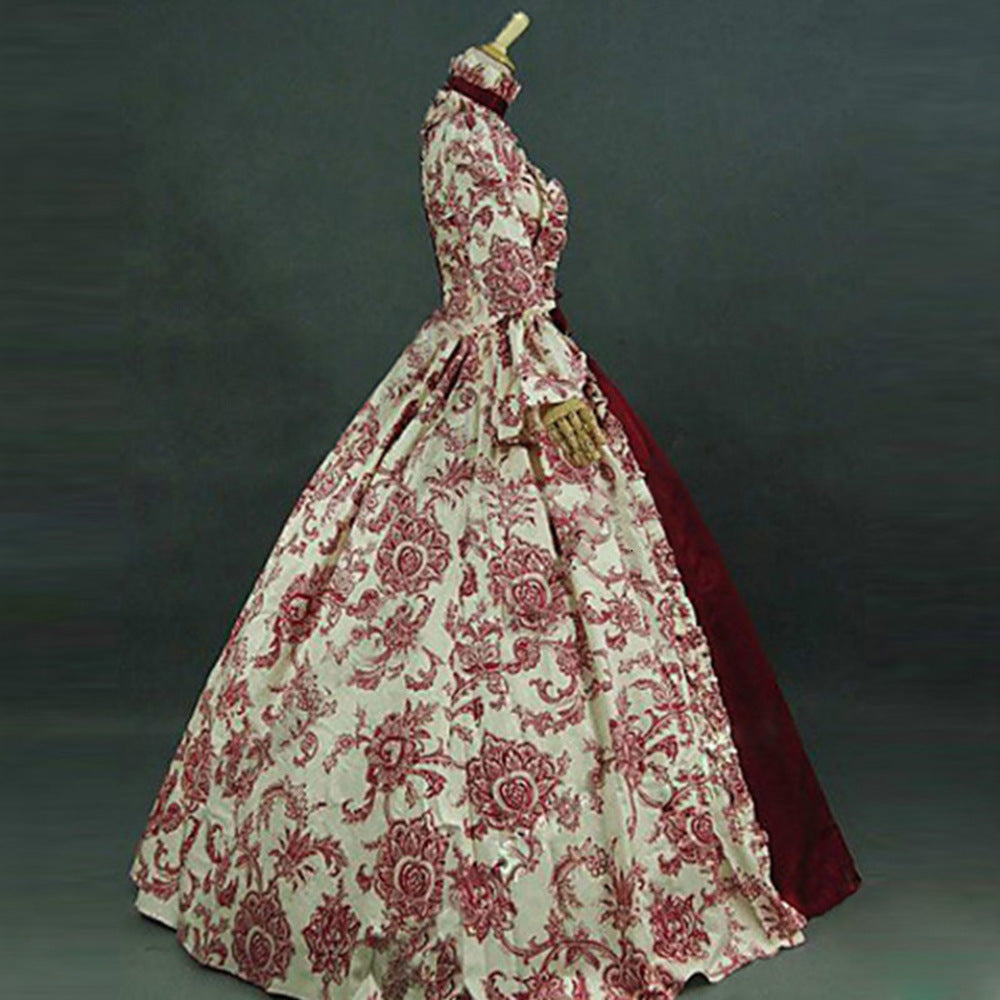 Vestido de disfraz de actuación retro