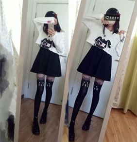 Cute Kawaii Bunny Two-Piece Dress