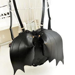 Black Devil Bat Wings Backpack