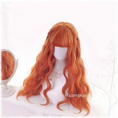 Orange Lolita Hair Wavy Cosplay Wigs