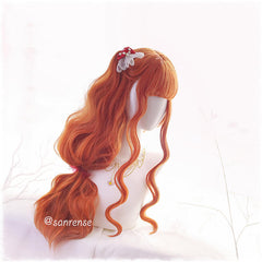 Orange Lolita Hair Wavy Cosplay Wigs